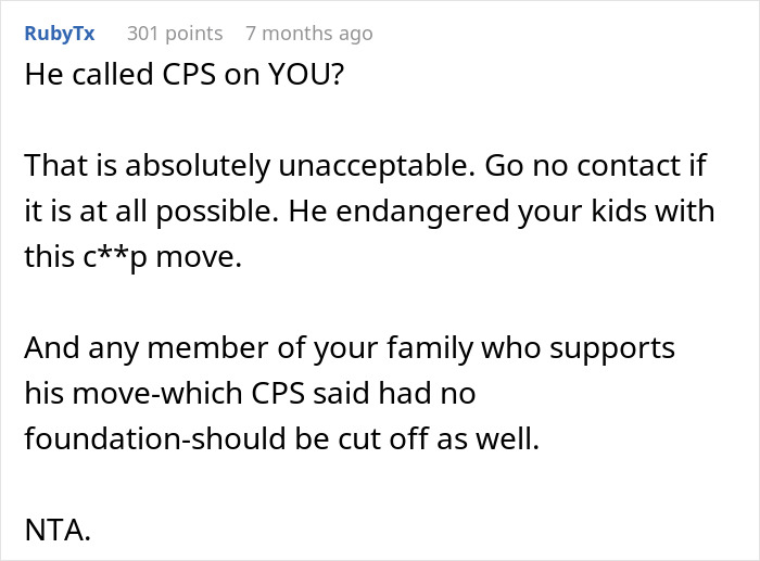 Man Lies, Calls CPS On Sis, Then Comes Begging For Forgiveness, She Just Cuts Him Off From Her Life Man Lies, Calls CPS On Sis, Then Comes Begging For Forgiveness, She Just Cuts Him Off From Her Life