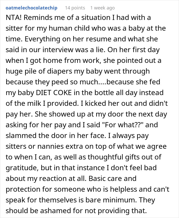 “AITA For Refusing to Pay My Cat-Sitter?”