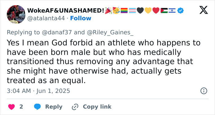 “They Beat The Trans Athlete And Protested”: Cis Opponents Slammed After Podium Stunt “They Beat The Trans Athlete And Protested”: Cis Opponents Slammed After Podium Stunt