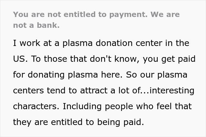 “You’re Not Entitled To Payment. We Are Not A Bank”: Entitled Woman Flips Out Over Denied Donation “You’re Not Entitled To Payment. We Are Not A Bank”: Entitled Woman Flips Out Over Denied Donation