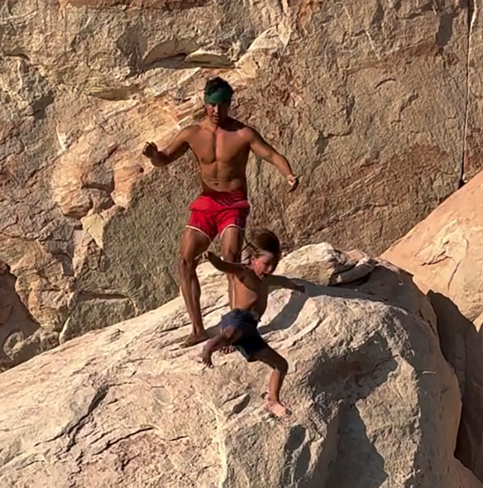 “Part Of The Dad Job Description”: Influencer Dad Tosses Son Off Cliff To Teach Life Lesson “Part Of The Dad Job Description”: Influencer Dad Tosses Son Off Cliff To Teach Life Lesson