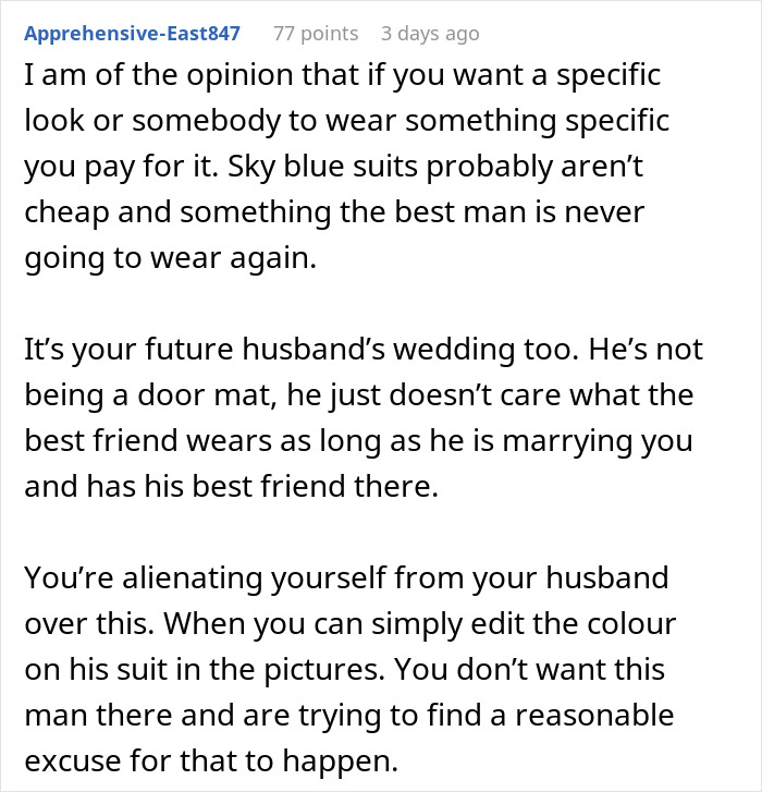 “My Husband Said Nothing”: Bride Issues Best Man An Ultimatum Over His Wedding Outfit “My Husband Said Nothing”: Bride Issues Best Man An Ultimatum Over His Wedding Outfit