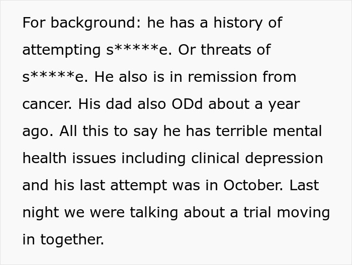 GF Worried About BF’s Life While He’s “Enjoying” Time With His Ex, Truth Revealed Due To Welfare Check GF Worried About BF’s Life While He’s “Enjoying” Time With His Ex, Truth Revealed Due To Welfare Check