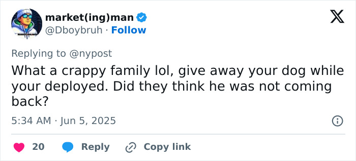 Sailor Returns Home From Service To Discover Family Gave His Dog Away—Then He Tracks Down The Pup Sailor Returns Home From Service To Discover Family Gave His Dog Away—Then He Tracks Down The Pup