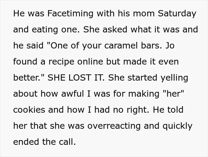 Woman Outshines BF’s Mom By Perfecting Her “Secret” Cookies, Mom Loses It And Calls It A Betrayal Woman Outshines BF’s Mom By Perfecting Her “Secret” Cookies, Mom Loses It And Calls It A Betrayal