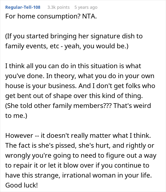 Woman Outshines BF’s Mom By Perfecting Her “Secret” Cookies, Mom Loses It And Calls It A Betrayal Woman Outshines BF’s Mom By Perfecting Her “Secret” Cookies, Mom Loses It And Calls It A Betrayal