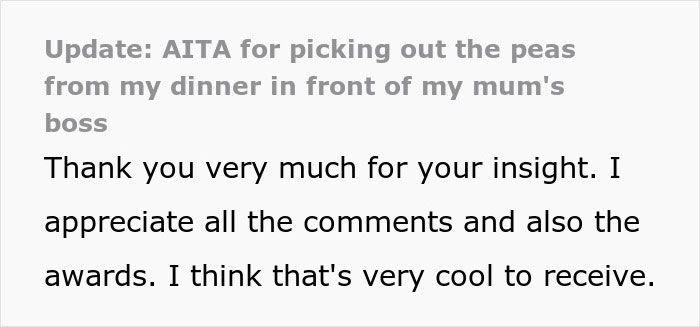Man Picks At His Food During Dinner With Mom’s Boss, Asks If He Ruined Everything Man Picks At His Food During Dinner With Mom’s Boss, Asks If He Ruined Everything