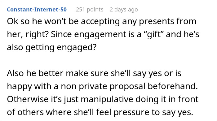 &ldquo;He Thinks He&rsquo;s The Gift&rdquo;: Man Thinks Proposal Counts As A Christmas Gift, Gets A Reality Check