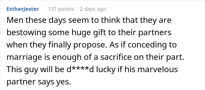 &ldquo;He Thinks He&rsquo;s The Gift&rdquo;: Man Thinks Proposal Counts As A Christmas Gift, Gets A Reality Check