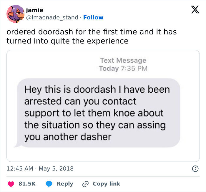 “Be There In About 5 Mins. Nom Nom Nom”: 44 Funny Messages From Actual Delivery Drivers “Be There In About 5 Mins. Nom Nom Nom”: 44 Funny Messages From Actual Delivery Drivers