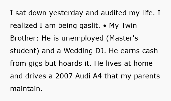 Family Calls Man’s Girlfriend “Low Level” And “Poor,” All While He Funds Their Entire Lifestyle Family Calls Man’s Girlfriend “Low Level” And “Poor,” All While He Funds Their Entire Lifestyle