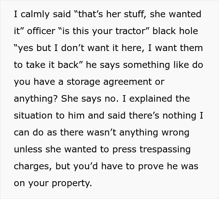 Toxic MIL Picks A Fight Over An Inherited Tractor, Son-In-Law Gives It Back With Maximum Pettiness Toxic MIL Picks A Fight Over An Inherited Tractor, Son-In-Law Gives It Back With Maximum Pettiness