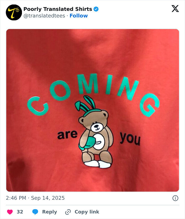 “Lost In Translation”: 80 Ridiculous And Funny English T-Shirts Found Across The Entire World (New Pics) “Lost In Translation”: 80 Ridiculous And Funny English T-Shirts Found Across The Entire World (New Pics)