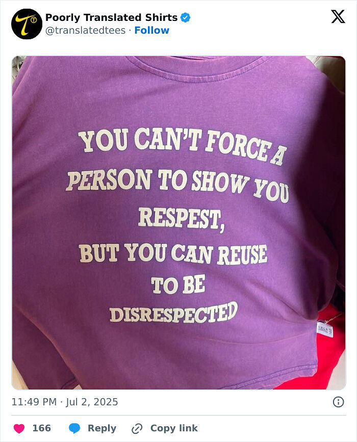 “Lost In Translation”: 80 Ridiculous And Funny English T-Shirts Found Across The Entire World (New Pics) “Lost In Translation”: 80 Ridiculous And Funny English T-Shirts Found Across The Entire World (New Pics)