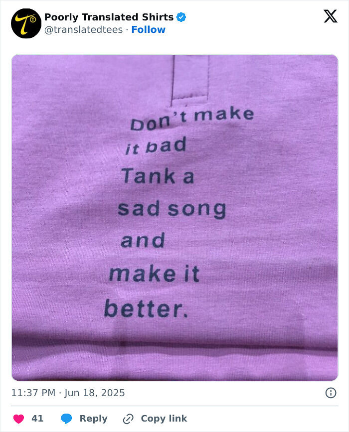“Lost In Translation”: 80 Ridiculous And Funny English T-Shirts Found Across The Entire World (New Pics) “Lost In Translation”: 80 Ridiculous And Funny English T-Shirts Found Across The Entire World (New Pics)