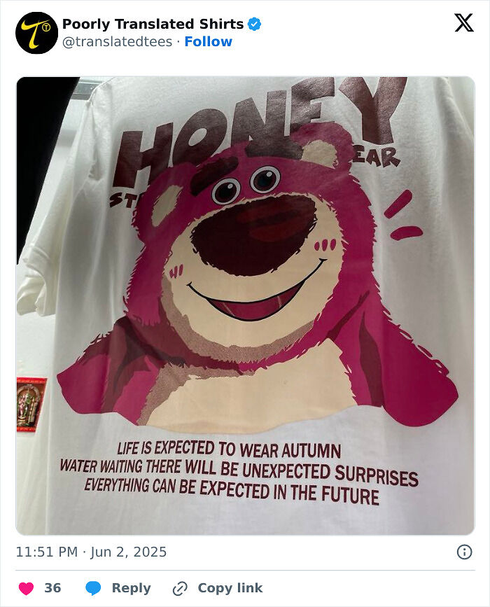 “Lost In Translation”: 80 Ridiculous And Funny English T-Shirts Found Across The Entire World (New Pics) “Lost In Translation”: 80 Ridiculous And Funny English T-Shirts Found Across The Entire World (New Pics)