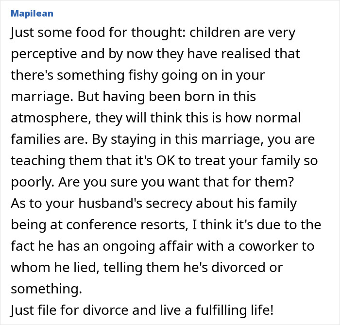 Man Prioritizes Work To The Point He Pretends To Not Have A Family, Wife Knows It And Wants To Stay Man Prioritizes Work To The Point He Pretends To Not Have A Family, Wife Knows It And Wants To Stay