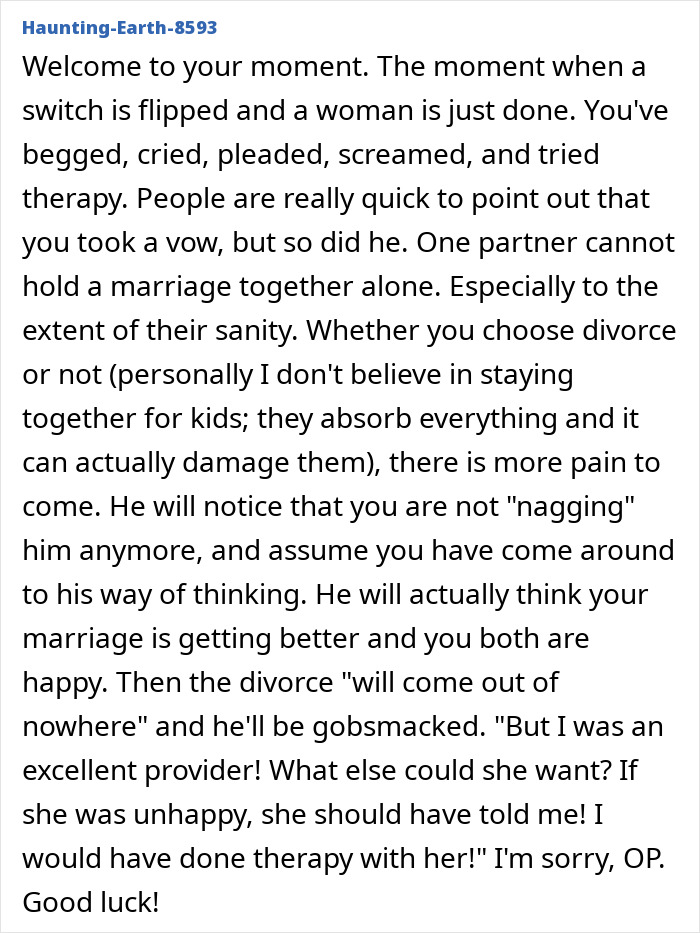 Man Prioritizes Work To The Point He Pretends To Not Have A Family, Wife Knows It And Wants To Stay Man Prioritizes Work To The Point He Pretends To Not Have A Family, Wife Knows It And Wants To Stay