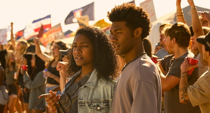 Outer Banks cast Carlacia Grant and Jonathan Daviss