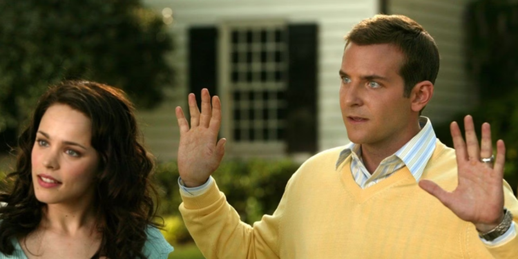 Rachel McAdams and Bradley Cooper in Wedding Crashers (2005)