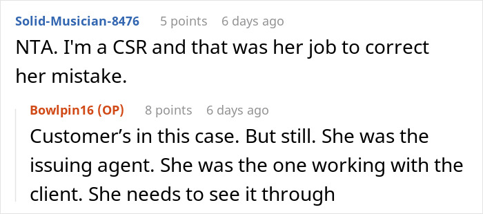 Coworker Refuses To Fix Her Own Mistake, Gets Mad When Person Hands The Call Right Back To Her Coworker Refuses To Fix Her Own Mistake, Gets Mad When Person Hands The Call Right Back To Her