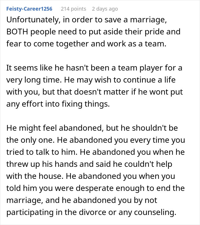 “You Wanna Go Back To That?”: Woman Gets A Reality Check After Regretting A Divorce “You Wanna Go Back To That?”: Woman Gets A Reality Check After Regretting A Divorce