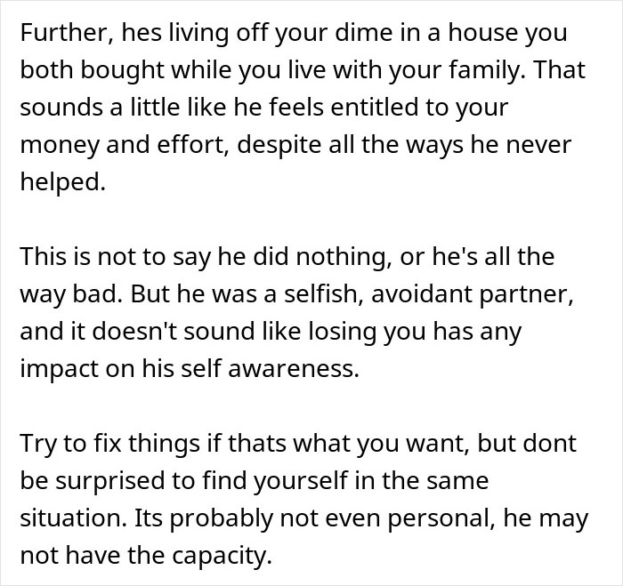 “You Wanna Go Back To That?”: Woman Gets A Reality Check After Regretting A Divorce “You Wanna Go Back To That?”: Woman Gets A Reality Check After Regretting A Divorce