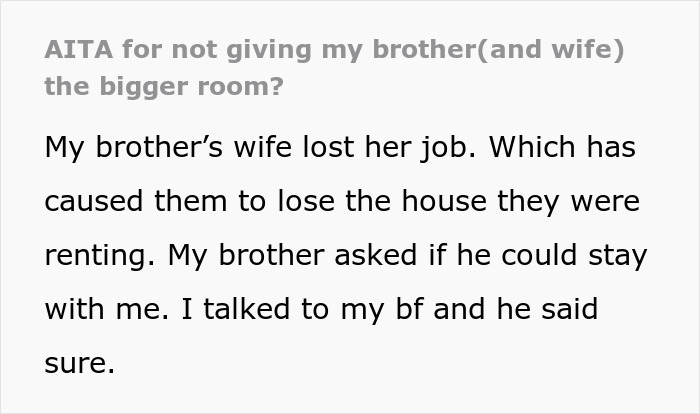 Woman Tries To Help Her Brother And His Wife, Is Blindsided By Their Entitled Behavior Woman Tries To Help Her Brother And His Wife, Is Blindsided By Their Entitled Behavior