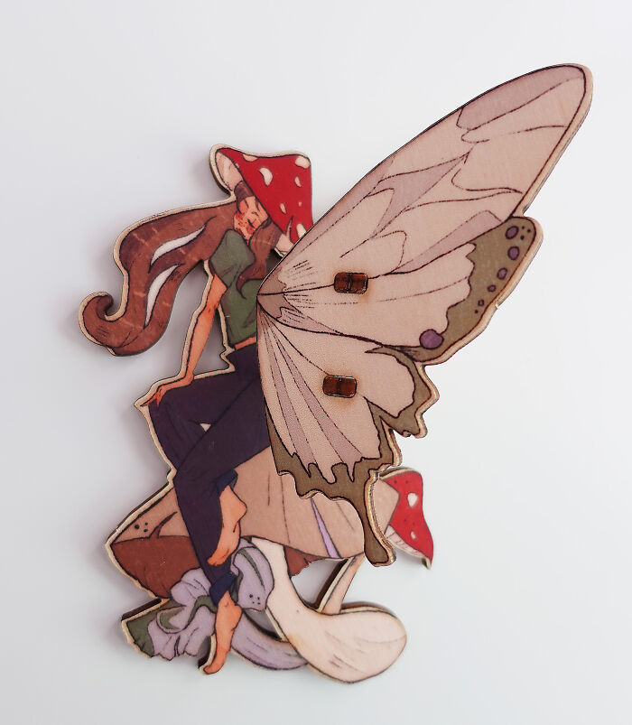 I Turn My Illustrations Into Small Wooden Fairies, And Each One Has Its Own Magical Personality I Turn My Illustrations Into Small Wooden Fairies, And Each One Has Its Own Magical Personality