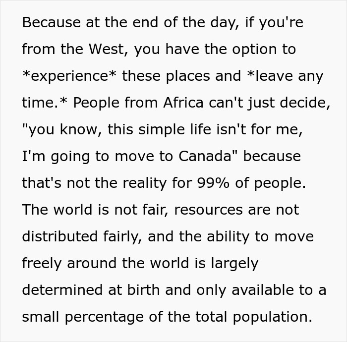 Person Moves To An African Country To Lead A More Simple Lifestyle, Gets Disillusioned Person Moves To An African Country To Lead A More Simple Lifestyle, Gets Disillusioned