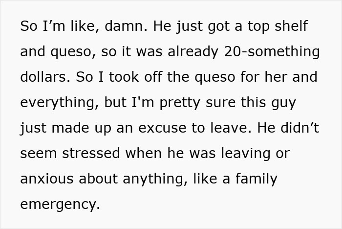 Server Convinced This Guy Didn’t Have A Family Emergency And Just Left His Date To Pay His Bill Server Convinced This Guy Didn’t Have A Family Emergency And Just Left His Date To Pay His Bill
