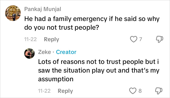 Server Convinced This Guy Didn’t Have A Family Emergency And Just Left His Date To Pay His Bill Server Convinced This Guy Didn’t Have A Family Emergency And Just Left His Date To Pay His Bill