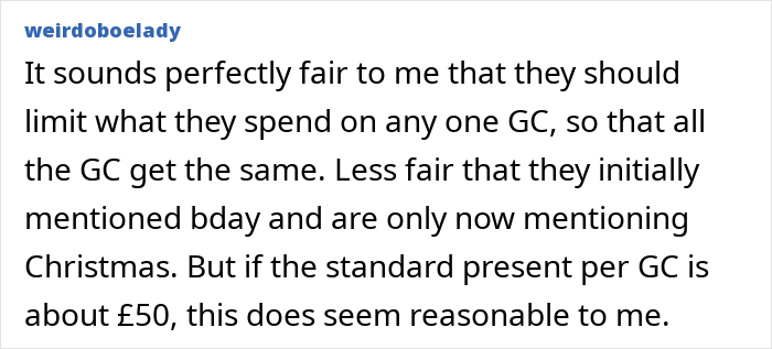 Grandparents Combine Birthday And Christmas Gift, The Mom Feels Scammed Grandparents Combine Birthday And Christmas Gift, The Mom Feels Scammed