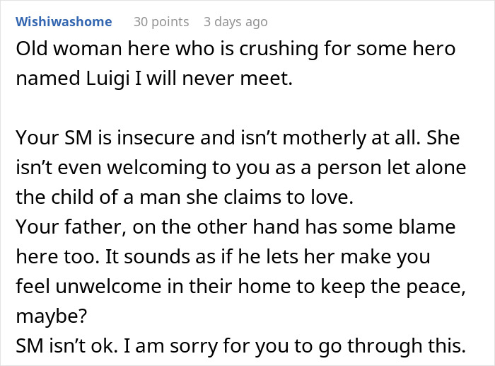 “She’s Insecure About A Kid”: Teen Finally Sees Stepmother’s True Colors “She’s Insecure About A Kid”: Teen Finally Sees Stepmother’s True Colors