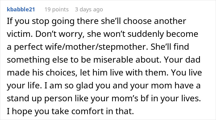 “She’s Insecure About A Kid”: Teen Finally Sees Stepmother’s True Colors “She’s Insecure About A Kid”: Teen Finally Sees Stepmother’s True Colors