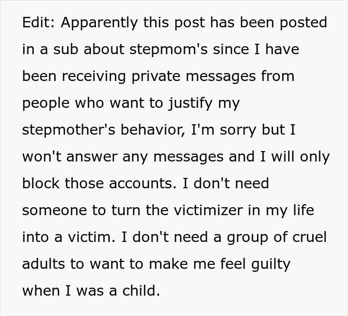 “She’s Insecure About A Kid”: Teen Finally Sees Stepmother’s True Colors “She’s Insecure About A Kid”: Teen Finally Sees Stepmother’s True Colors