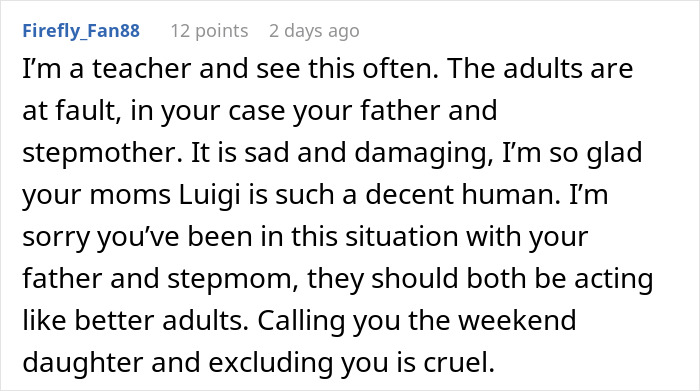 “She’s Insecure About A Kid”: Teen Finally Sees Stepmother’s True Colors “She’s Insecure About A Kid”: Teen Finally Sees Stepmother’s True Colors