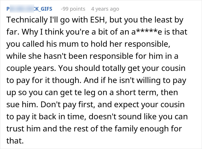 Man Demands Cousin Pay For His Cruel Prank, Gets Shocked By Aunt’s Reaction Man Demands Cousin Pay For His Cruel Prank, Gets Shocked By Aunt’s Reaction