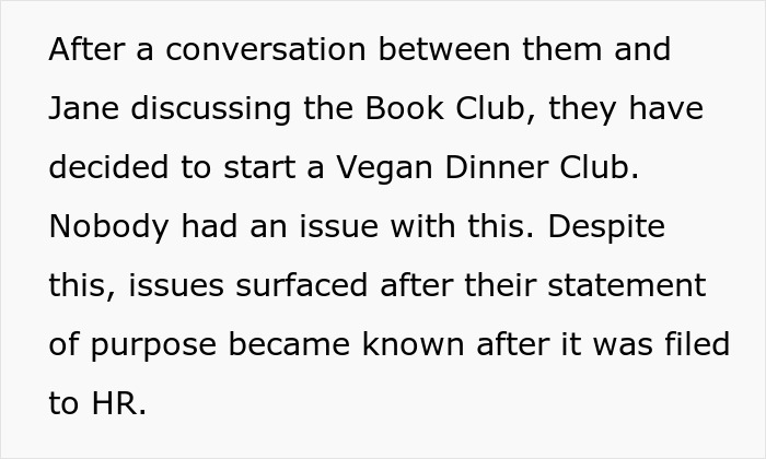 Employee Pushes Back Against Vegan-Only Club And Starts Beef In The Most Literal Way Employee Pushes Back Against Vegan-Only Club And Starts Beef In The Most Literal Way