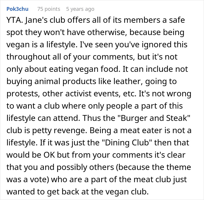 Employee Pushes Back Against Vegan-Only Club And Starts Beef In The Most Literal Way Employee Pushes Back Against Vegan-Only Club And Starts Beef In The Most Literal Way