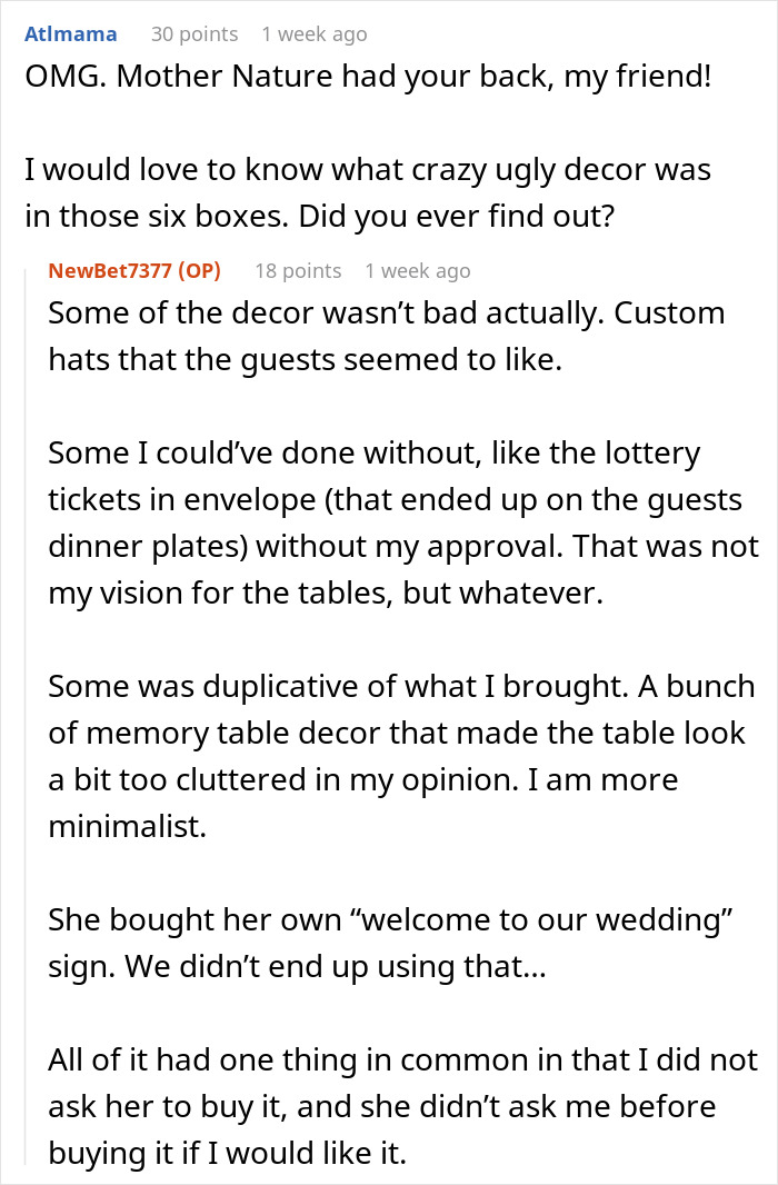 “Mother Nature Said ‘Not Today’”: Blizzard Stops MIL From Making Last-Minute Changes To Wedding “Mother Nature Said ‘Not Today’”: Blizzard Stops MIL From Making Last-Minute Changes To Wedding