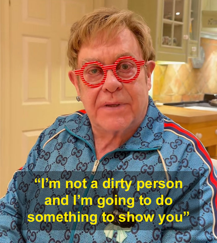 Elton John Claps Back At Fans After They Troll Him Over Random Detail In His Kitchen Elton John Claps Back At Fans After They Troll Him Over Random Detail In His Kitchen