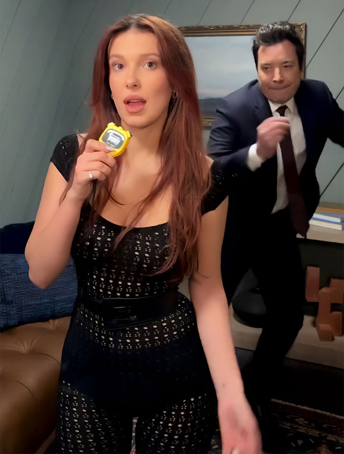 “Girl Skipped 20s”: Millie Bobby Brown Fans Comparing Past Fallon Appearances After Latest Sheer Outfit Blasted For “Adult” Look “Girl Skipped 20s”: Millie Bobby Brown Fans Comparing Past Fallon Appearances After Latest Sheer Outfit Blasted For “Adult” Look