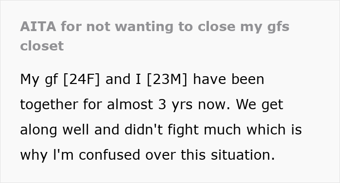 Guy Vents Online That His GF Wants Him To Close Her Closet Door, She Publicly Claps Back And Dumps Him Guy Vents Online That His GF Wants Him To Close Her Closet Door, She Publicly Claps Back And Dumps Him
