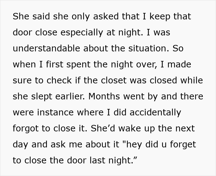 Guy Vents Online That His GF Wants Him To Close Her Closet Door, She Publicly Claps Back And Dumps Him Guy Vents Online That His GF Wants Him To Close Her Closet Door, She Publicly Claps Back And Dumps Him