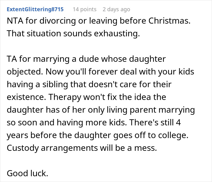 Woman Can’t Stand Stepdaughter’s Behavior And In-Laws’ Comments, Leaves Husband After 8 Years Woman Can’t Stand Stepdaughter’s Behavior And In-Laws’ Comments, Leaves Husband After 8 Years