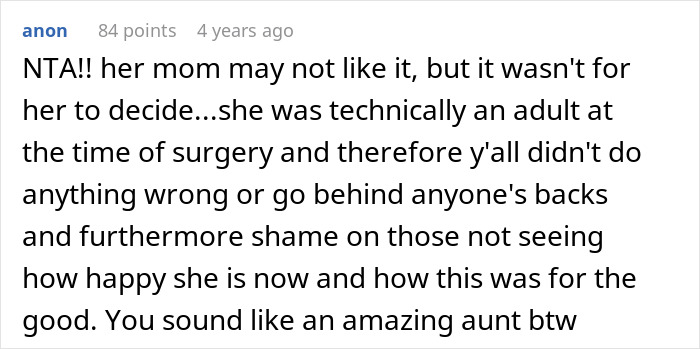 Aunt Gets 18YO Niece Tummy Tuck Despite Parents’ Hate For Plastic Surgery, Gets Blacklisted By Fam Aunt Gets 18YO Niece Tummy Tuck Despite Parents’ Hate For Plastic Surgery, Gets Blacklisted By Fam