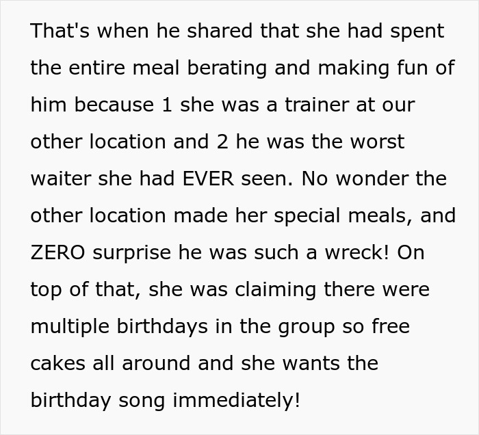 Entitled Waitress Forgets Her Manners While Dining Out, Staff Serve Her A Perfect Dish Of Revenge Entitled Waitress Forgets Her Manners While Dining Out, Staff Serve Her A Perfect Dish Of Revenge