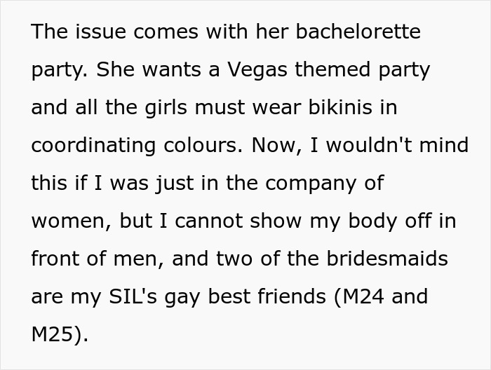 Family Accuses Muslim DIL Of Tearing Family Apart Because She Won’t Wear Bikini To Bridal Party Family Accuses Muslim DIL Of Tearing Family Apart Because She Won’t Wear Bikini To Bridal Party