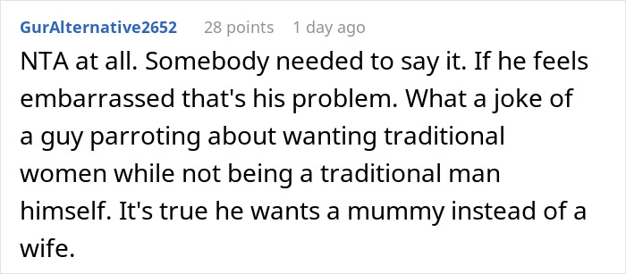 Toxic Man Vents About Traditional Wives, Gets Upset When Someone Pokes Holes In His ‘Logic’